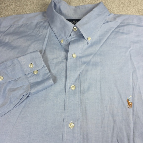 Ralph Lauren Other - Ralph Lauren Pinpoint Oxford Dress Shirt Mens 17.5‎ 35/36 Tall Blue Button Front